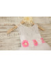 Ivory Lace Tulle Wedding Flower Girl Dress With Flower Sash Ivory Lace Tulle Wedding Flower Girl Dress With Flower Sash